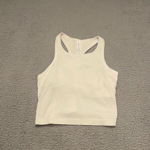 Lululemon Ebb to Street Cropped Racerback Tank Top size 10